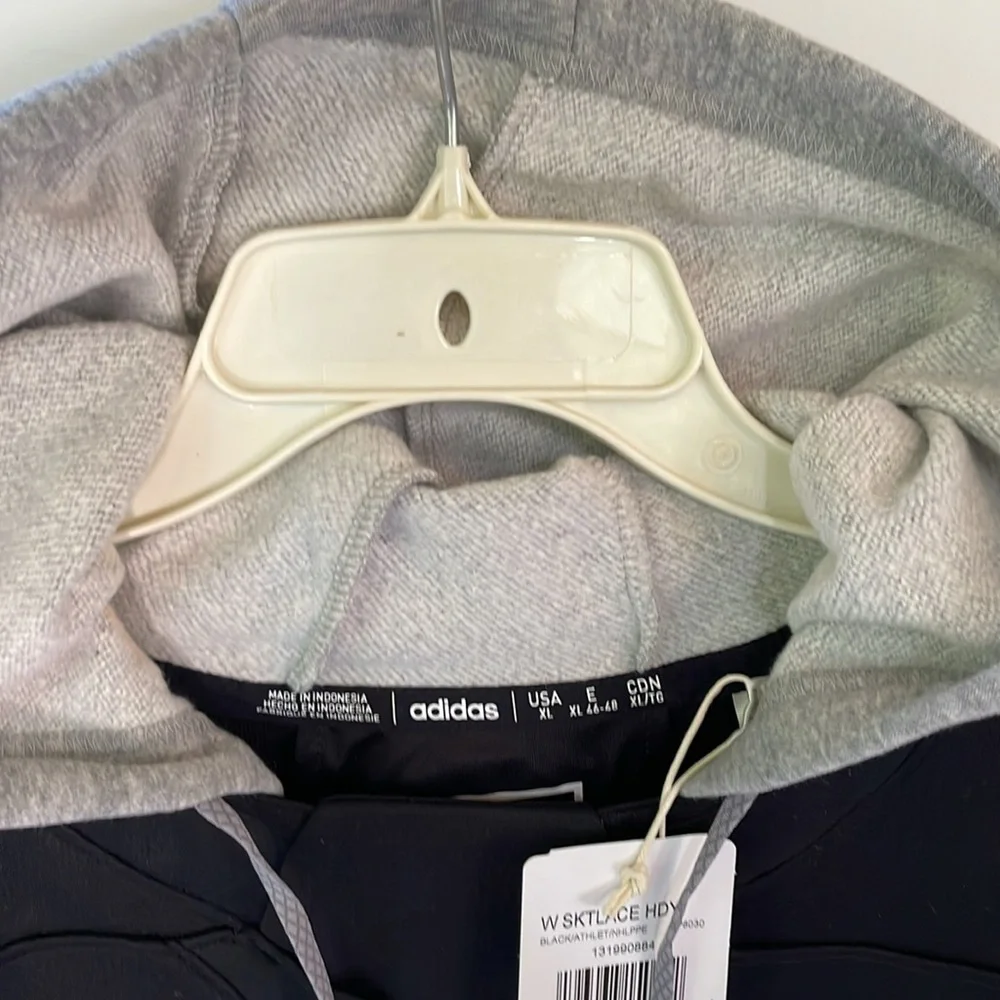Adidas XL Pittsburgh Penguins Refresh Skate Lace Pullover Hoodie NWT Hockey - Picture 2 of 9
